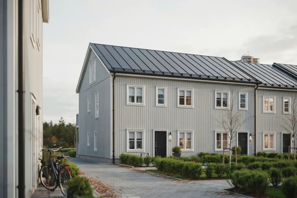 takbyte och f rb ttrad avvattning p radhus i bergsj n
