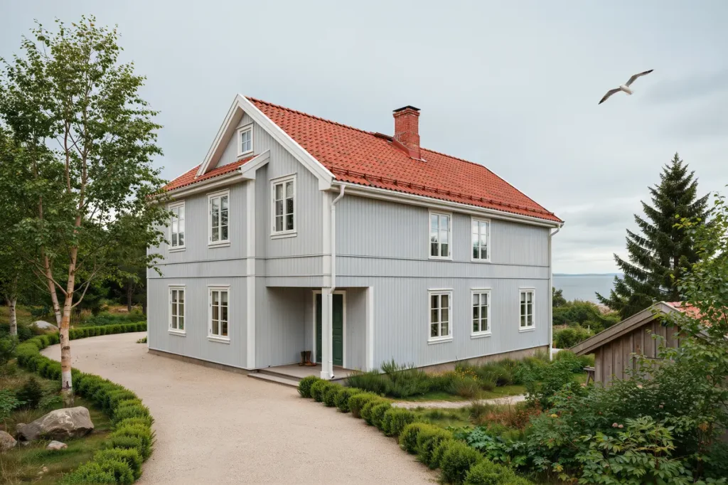 takrenovering med nya pannor p villa i sk rhamn